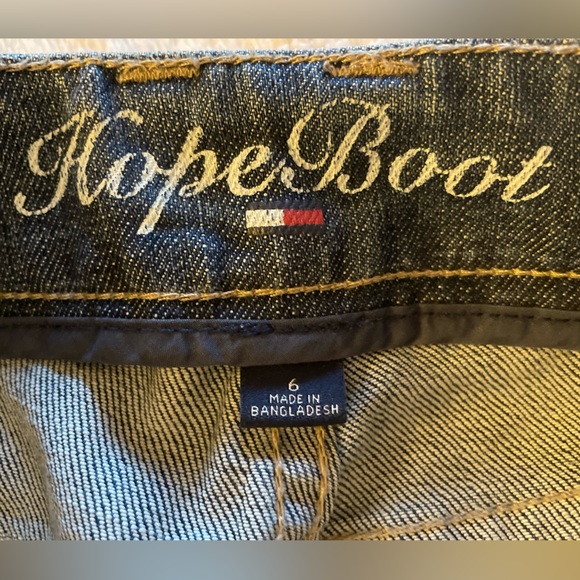 2009 Vintage Tommy Hilfiger Women’s Cotton Boot Cut Jeans Embroidered Pockets - Picture 7 of 7